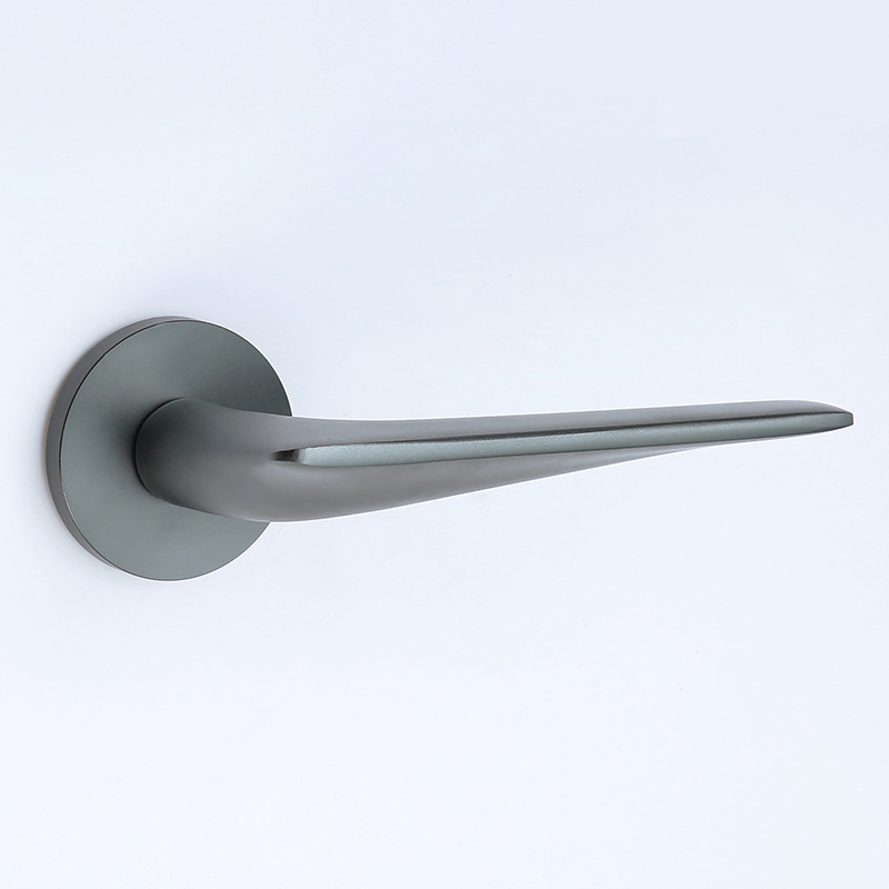 304 Stainless Steel Door Handle Matte Black Round Tube Door Handle Furniture Hardware Door Handles for Interior Doors