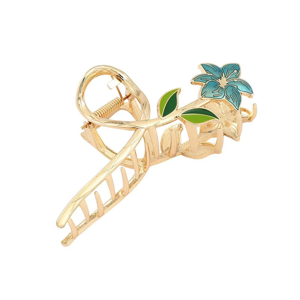 Tulip High-End Sense Metal Female Summer Hair Clip