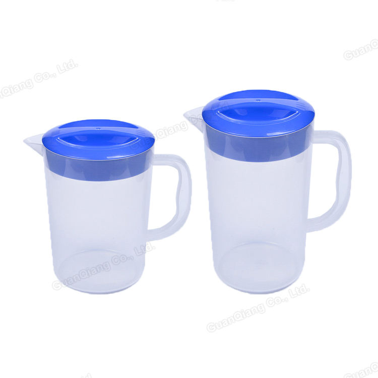 Eco-Friendly 2.2L Transparent Plastic Drink Pitcher Restaurant Water Jug Pitcher