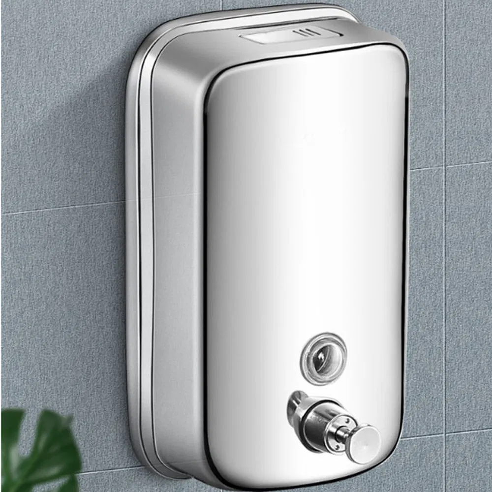 Stainless Steel Soap Dispenser Wall Hanging Liquid Pump for Hotel or Bathroom