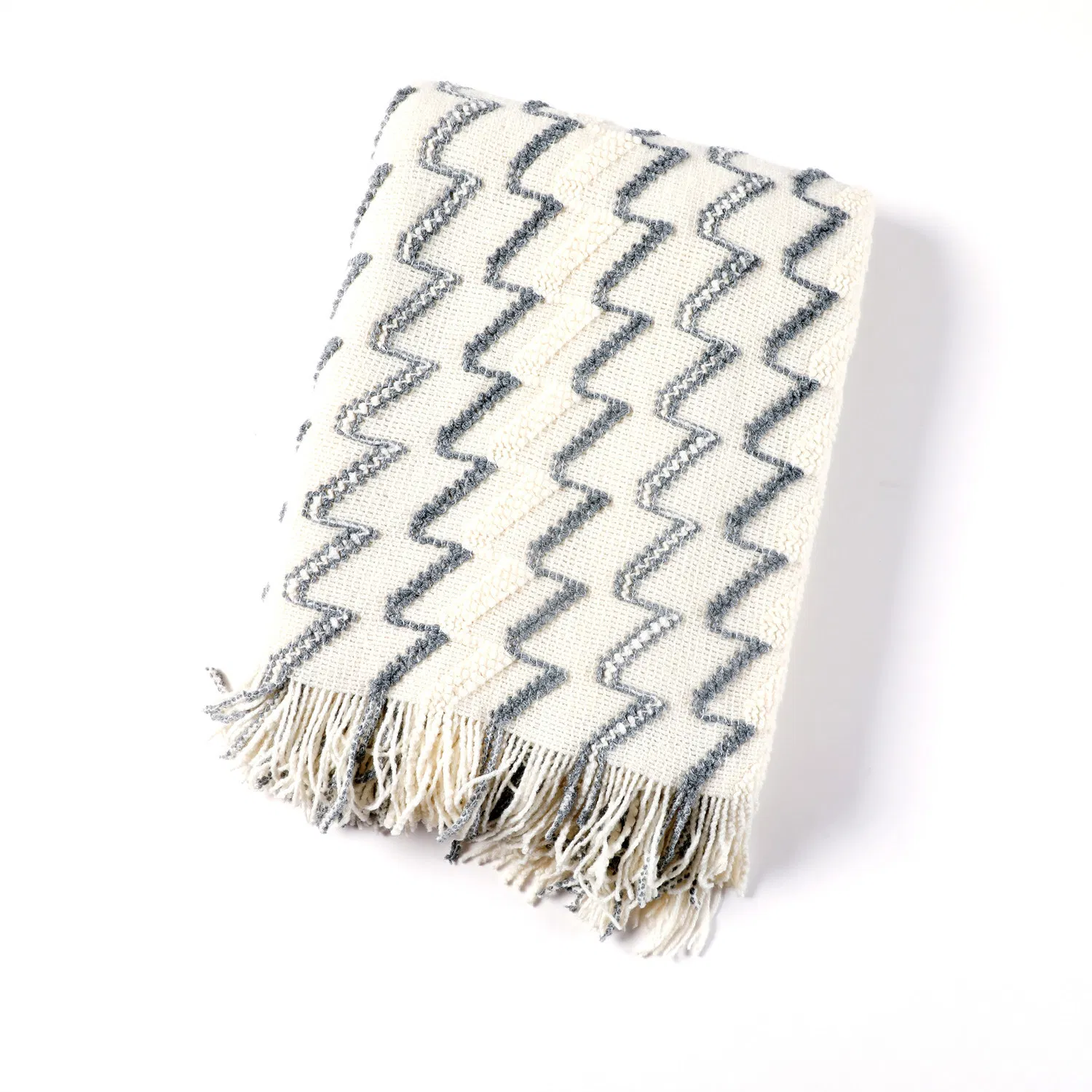 Tassel Knitted Ball Wool Office Cotton Lunch Break Shawl Sofa Blanket