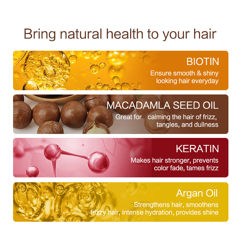 Organic Argan Oil Collagen Care Steaming Hair Mask Treatment for Dry Damaged