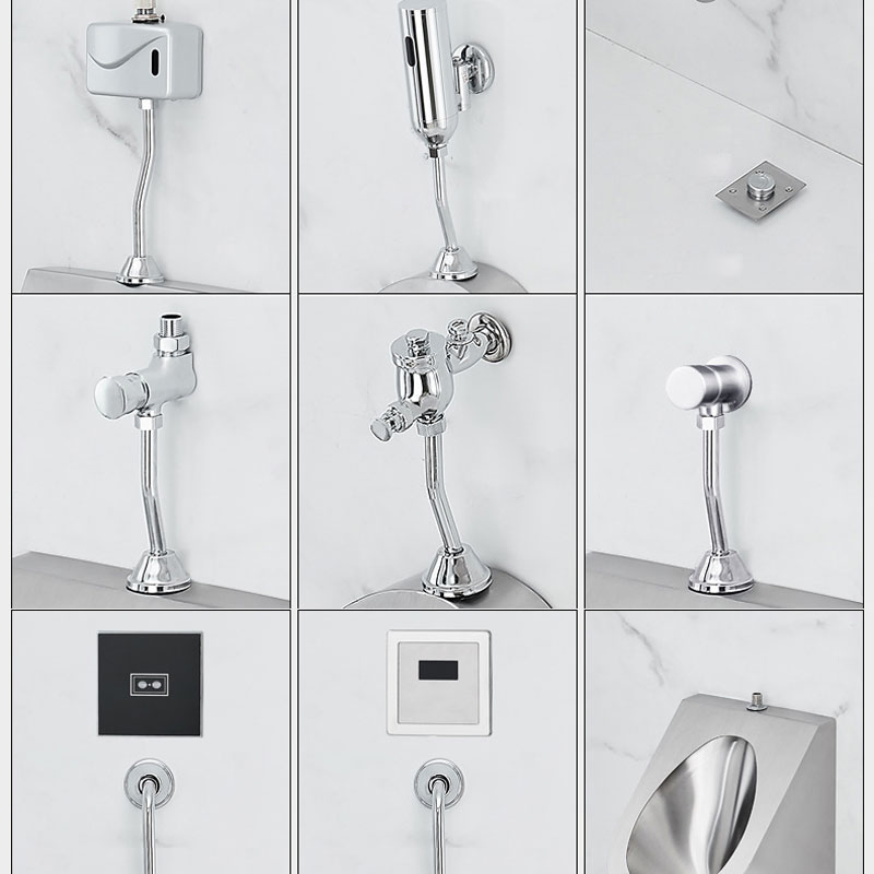 Customizable Sanitary Ware Public Hotel Style Dual Flush One Two Piece Wc Wall Mounted SUS304 Stainless Steel Toilet Water Closet Toilet with Water Tank