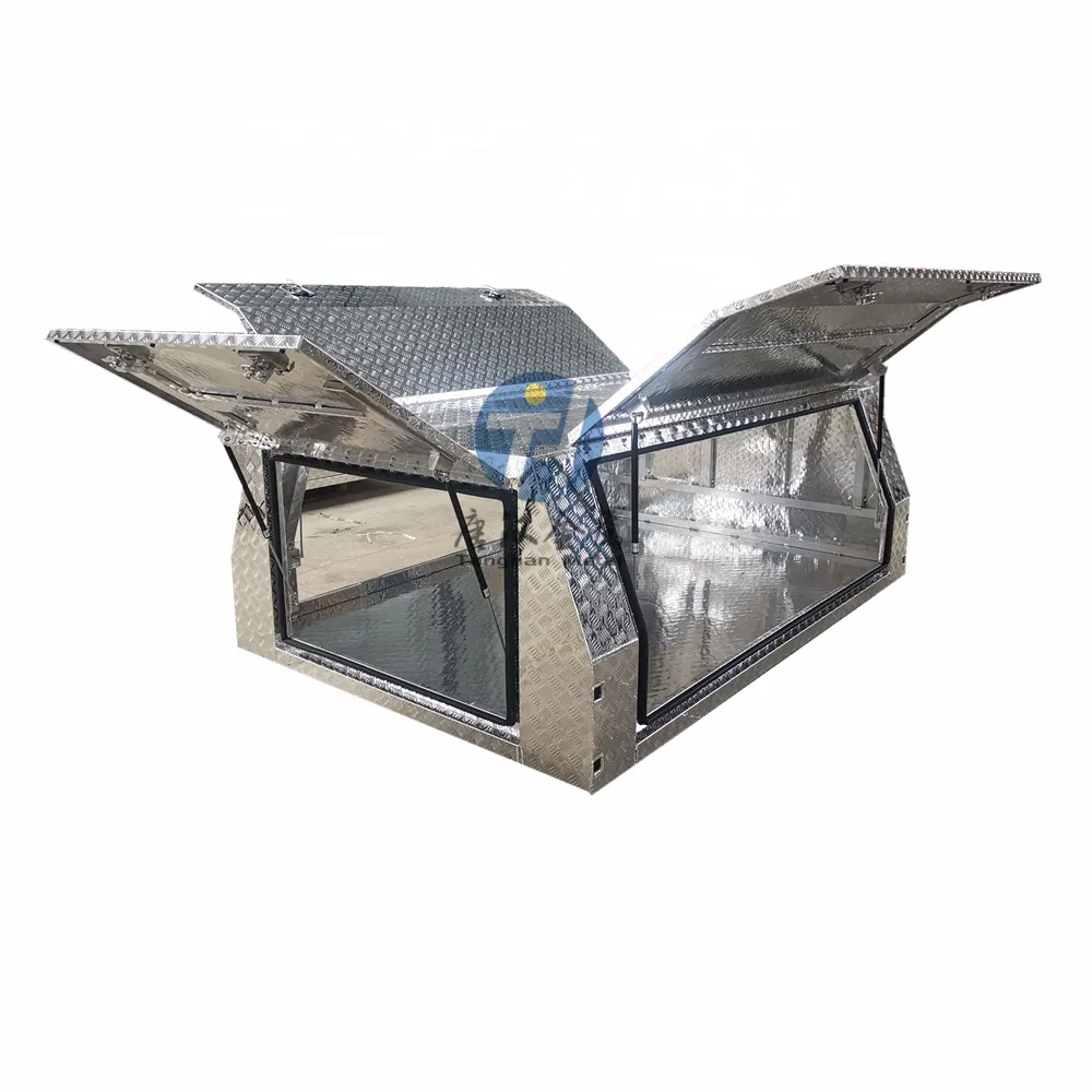 2400*1800*860mm Aluminum Single Cab Ute Canopy with Heavy Duty Subfloor