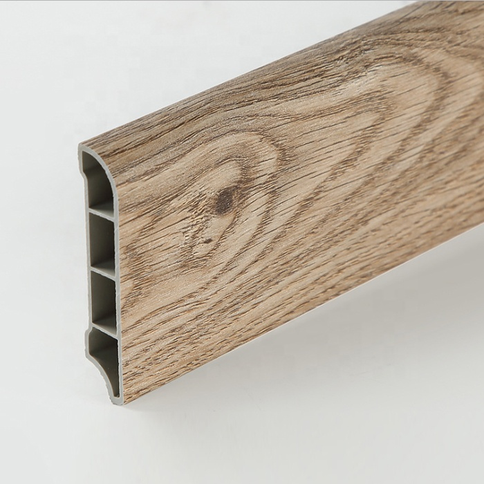 Cheap Modern Design Quick Install Waterproof Plastic PVC Baseboard Molding for Decorative