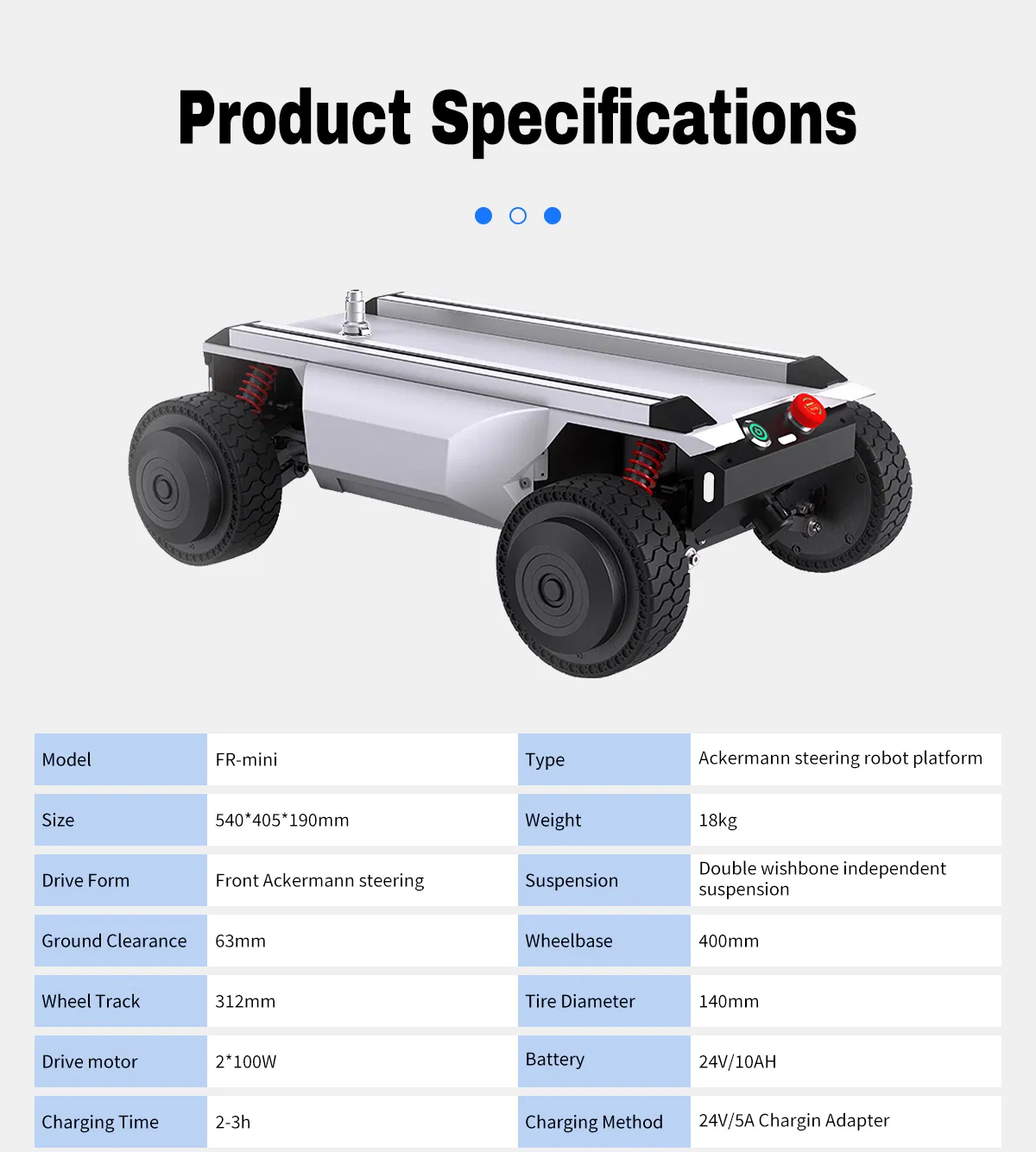 Mini Mobile Robot Platform Robot Drive System Use for Agv Chassis
