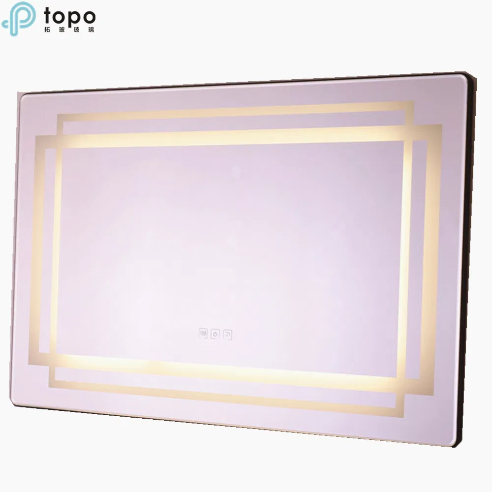 H500mm*700mm 3D LED Light Wall Bathroom Makeup Mirror on Sale (MR-YB1-DJ003)