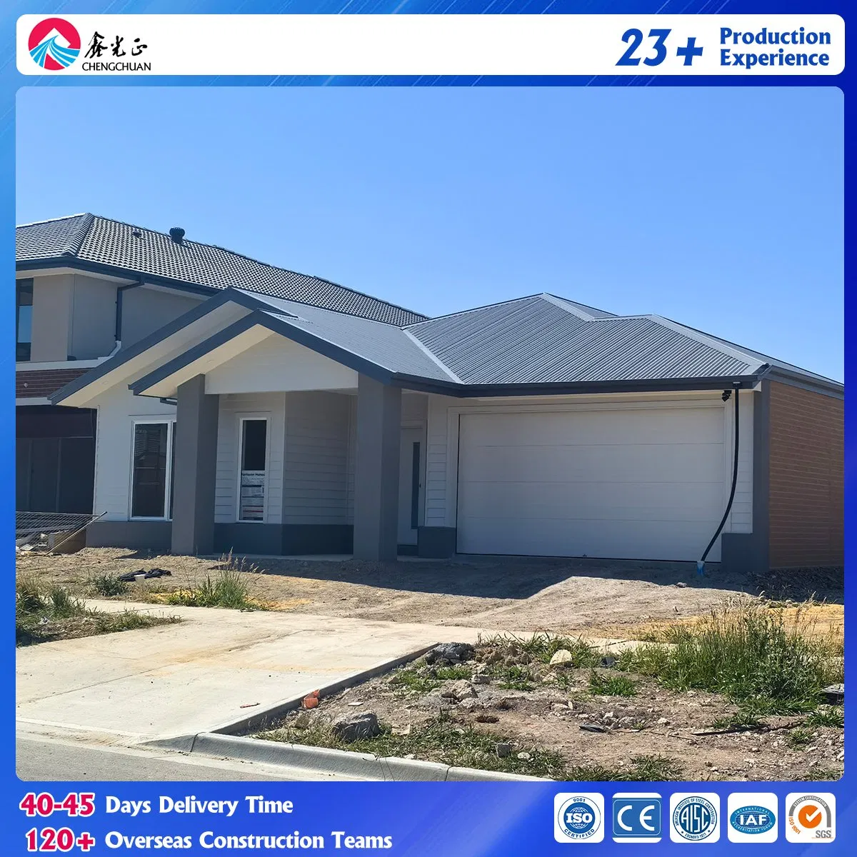 Customizable Steel Structure Villa with Short Construction Period and Moderate Cost