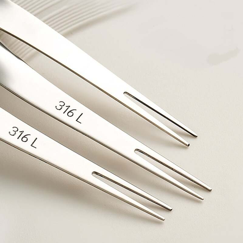 Stainless Steel Food Grade Portable Dim Sum Cake Fruit Fork