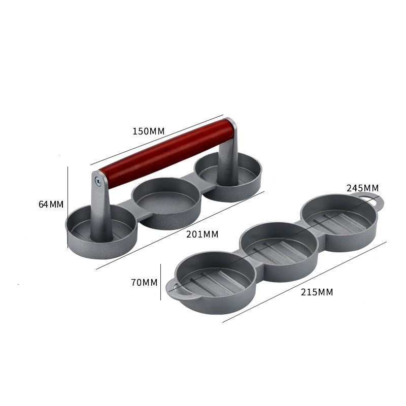 Hamburger Press Patty Maker Burger Press Tool Non-Stick Hamburger Mold Meat Beef Cheese Veggie Burger Maker for Grill Griddle BBQ Barbe