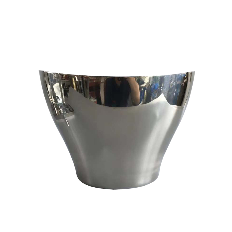 Stainless Steel Shiny Gold Large Capacity Champagne Chiller Ice Bucket