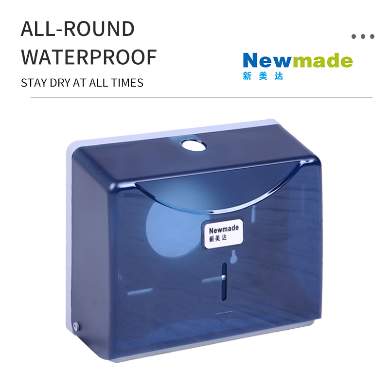 Wall Mounted Paper Dispenser Toilet Tissue Paper Translucent Case H2005