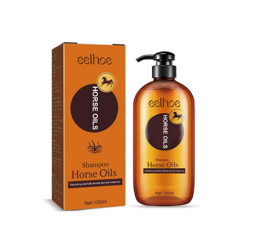 Online Wholesale and Retail Horse Oil Shampoo Professional Oil Control Nourish Anti Hair Loss Shampoo Improve Shine Enhancing Shampoo No Silicone Oil Hair Care