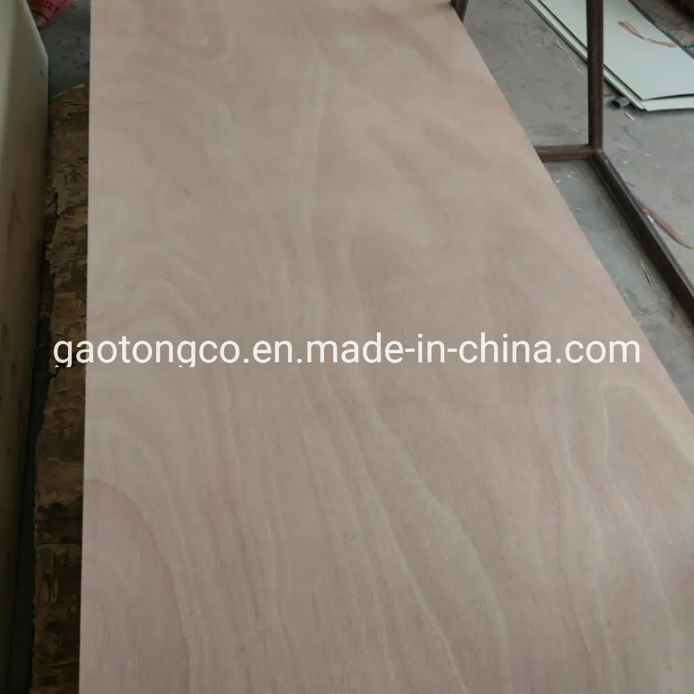 820/920mmx2150X3mm Natural Sapele Okoume Veneer Plywood Door Skin Panels in 3 mm Thickness