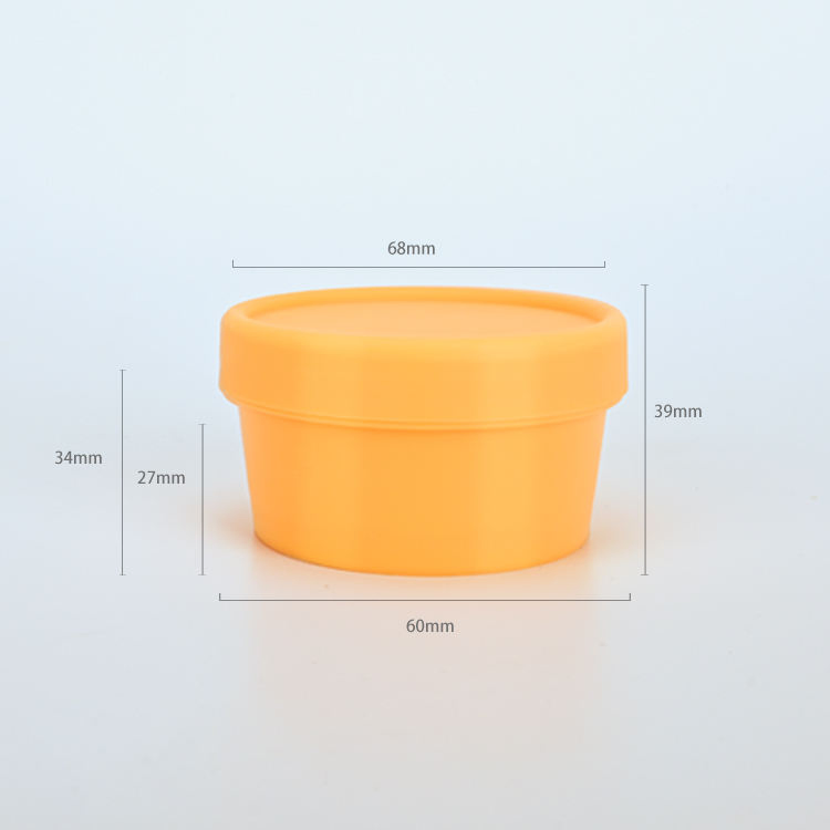 Free Sample 50g 100g 200g 250g Cute Pink Face Body Scrub PP Container Empty Cream Packaging Cosmetic Jar Plastic with Lid