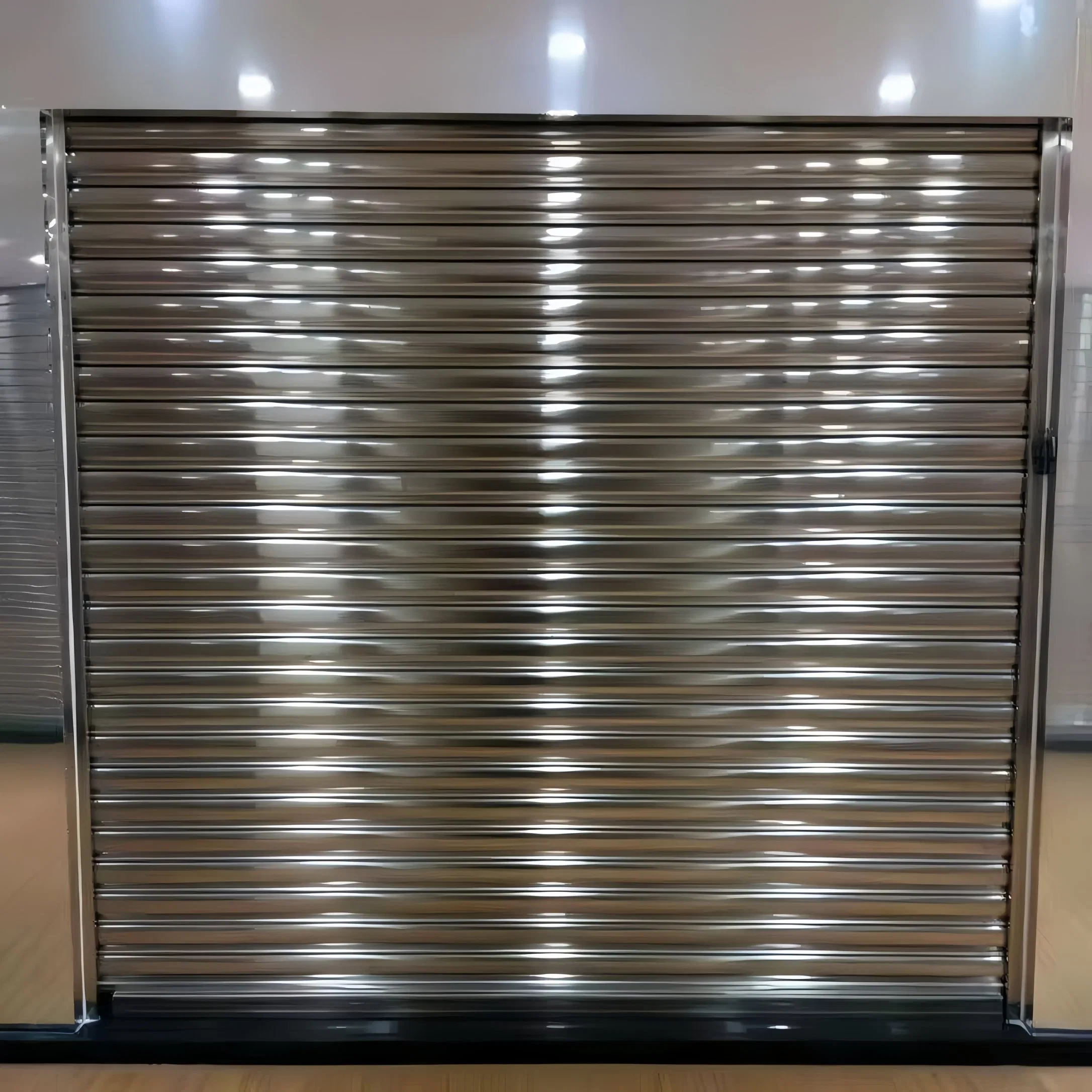 Wholesale Automatic Garage Gate Waterproof Clear Transparent Polycarbonate Slat Stainless Steel Tube Roller Shutter Door