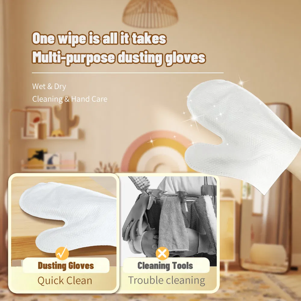 Non-Woven Gloves Disposable Nonwoven for Pet Cleaning Gloves