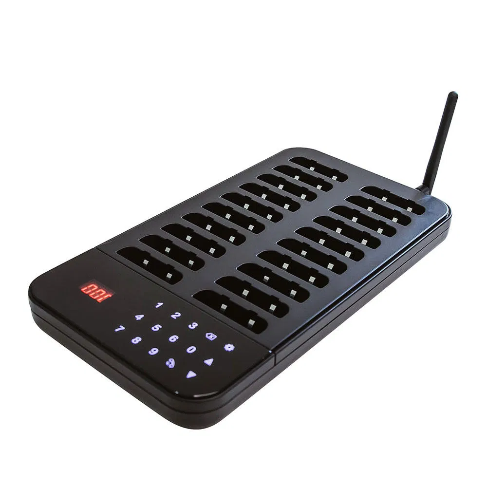 Wireless Restaurant Pager System 20 Pagers Touch Panel Guest Queue System Restaurant