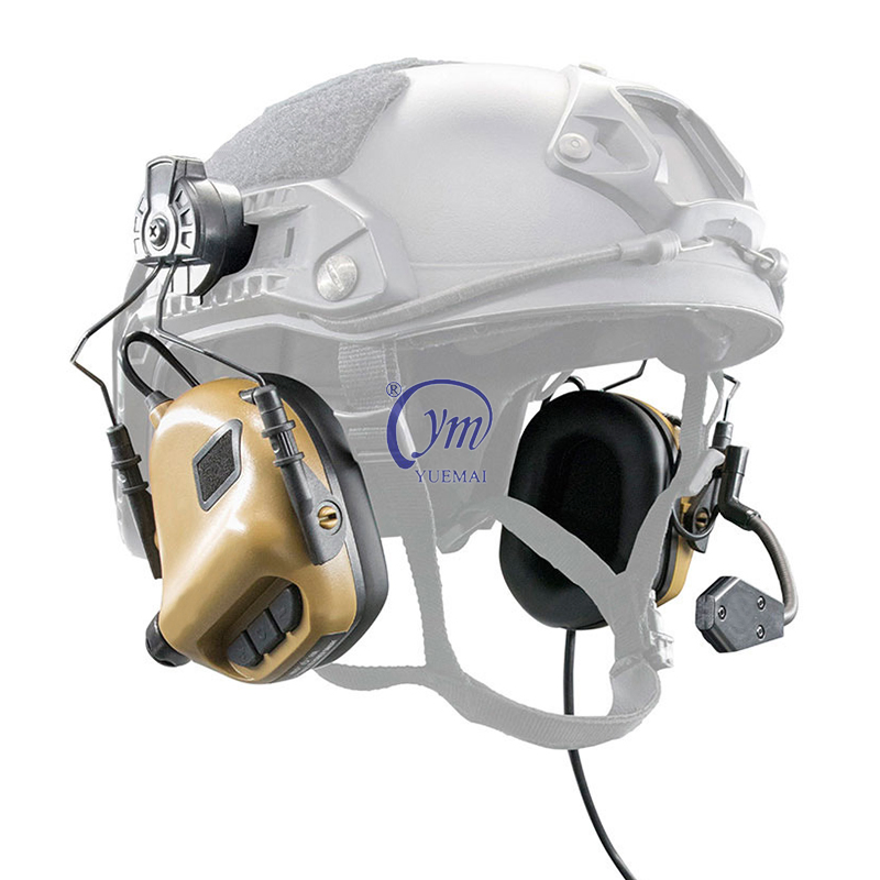 Tactical Hearing Protection Fast Helmet Headset Outdoor Pickup Noise Cancelling Headphones