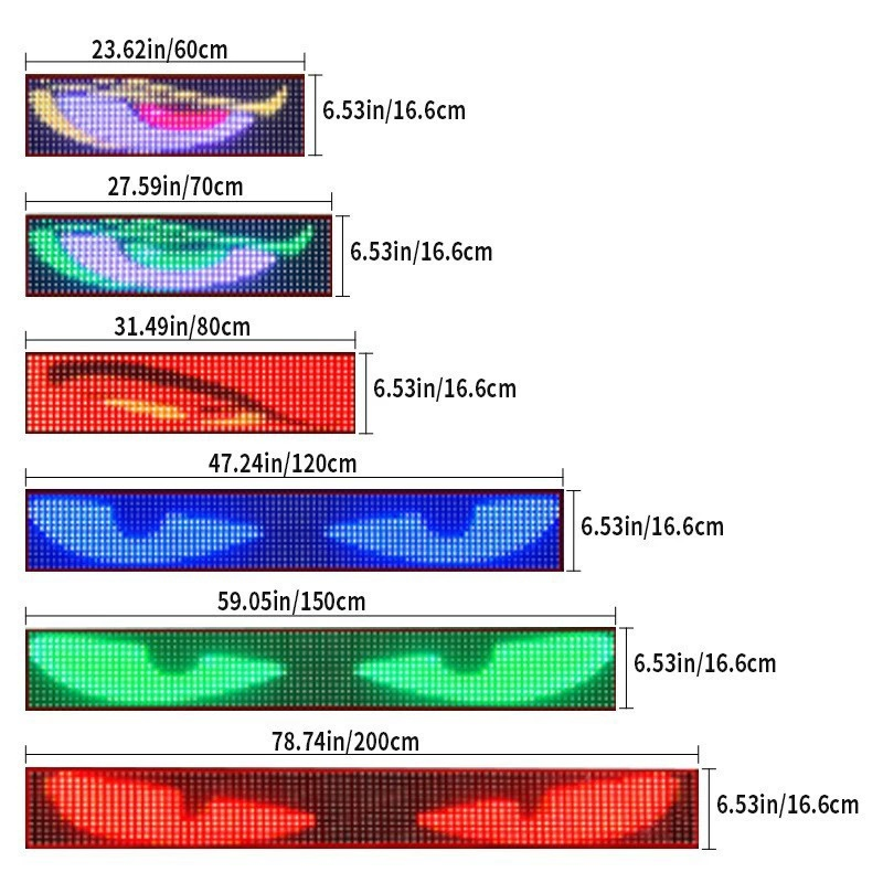 LED Flexible Screen Car Interior Light