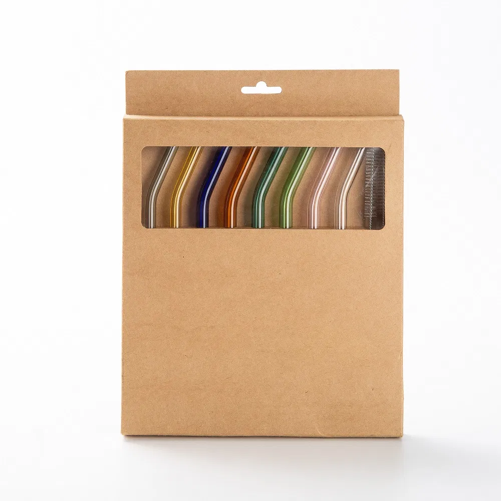 Reusable Drinking Glassware Pipe with Multi Color