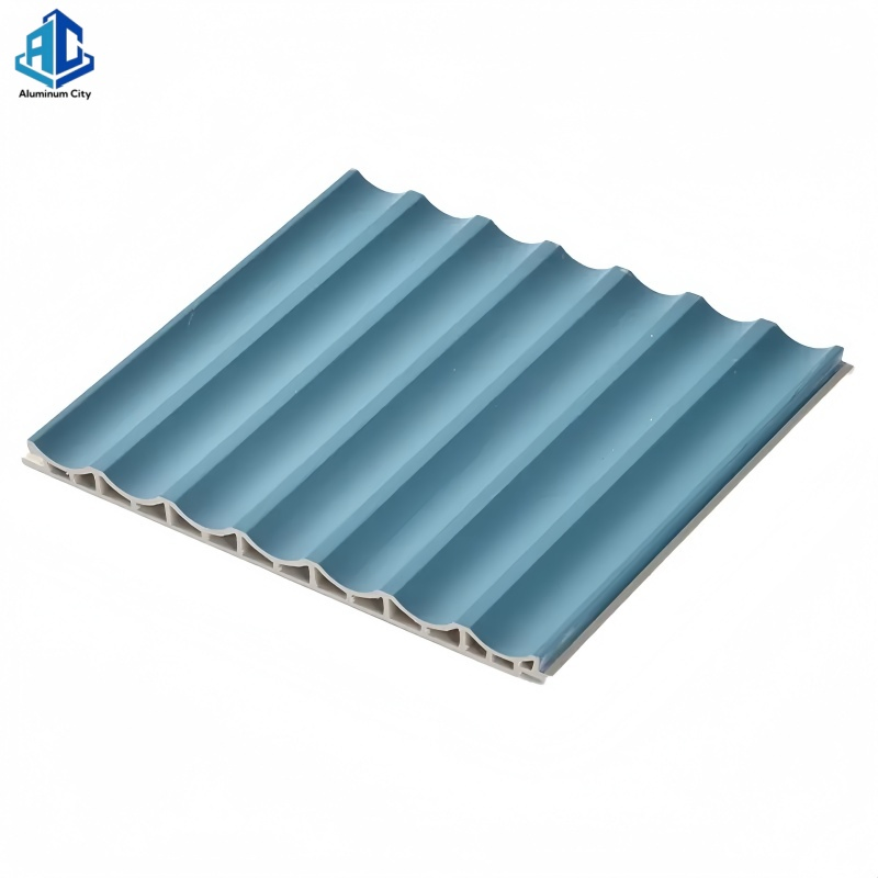 Living Room Furniture Composite Board WPC Wood Slat Outdoor 3D Wall Panels for PVC Fence