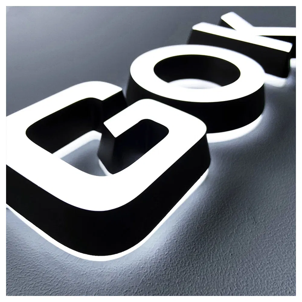 Mini Acrylic Stainless Steel Luminous Letters