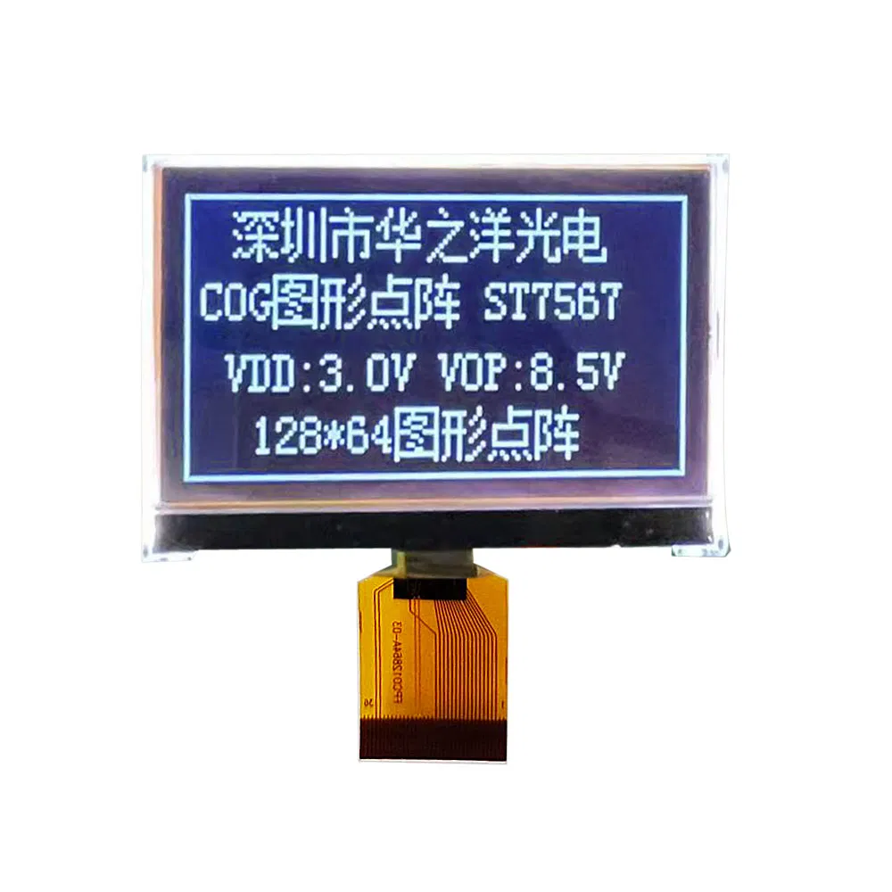LCD Factory Graphic FSTN/Stn 128*64 Dots Matrix 12864 Module Cog Monochrome LCD Display Module