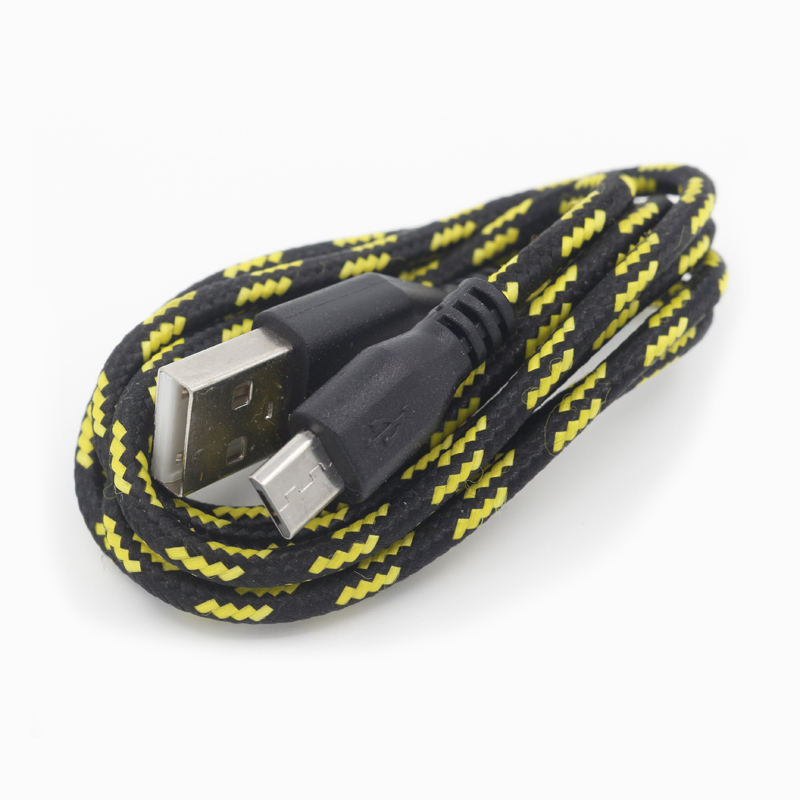 Цветной плетеный кабель Micro USB для зарядки и передачи данных