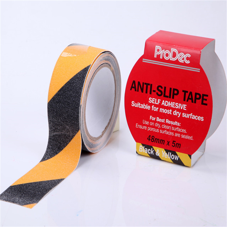 Black and Yellow Safety Anti-Slip Tape for Home and Outdoors