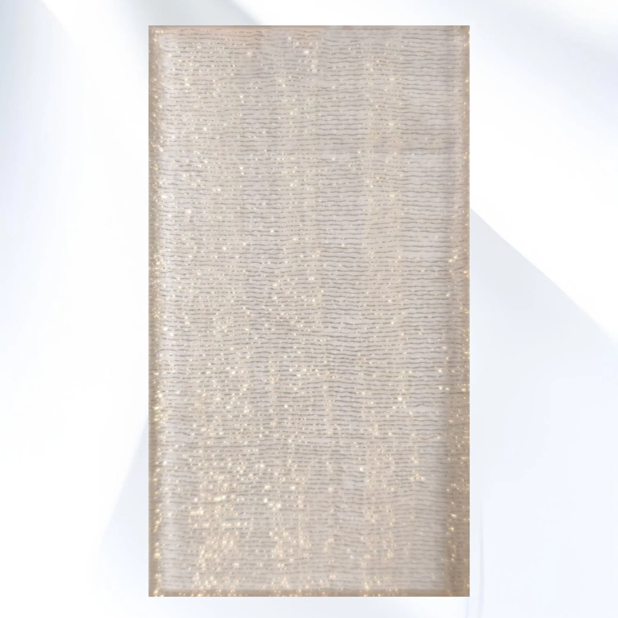 Stylish Home Glass with Premium Laminated Artistic Fabric for Decor