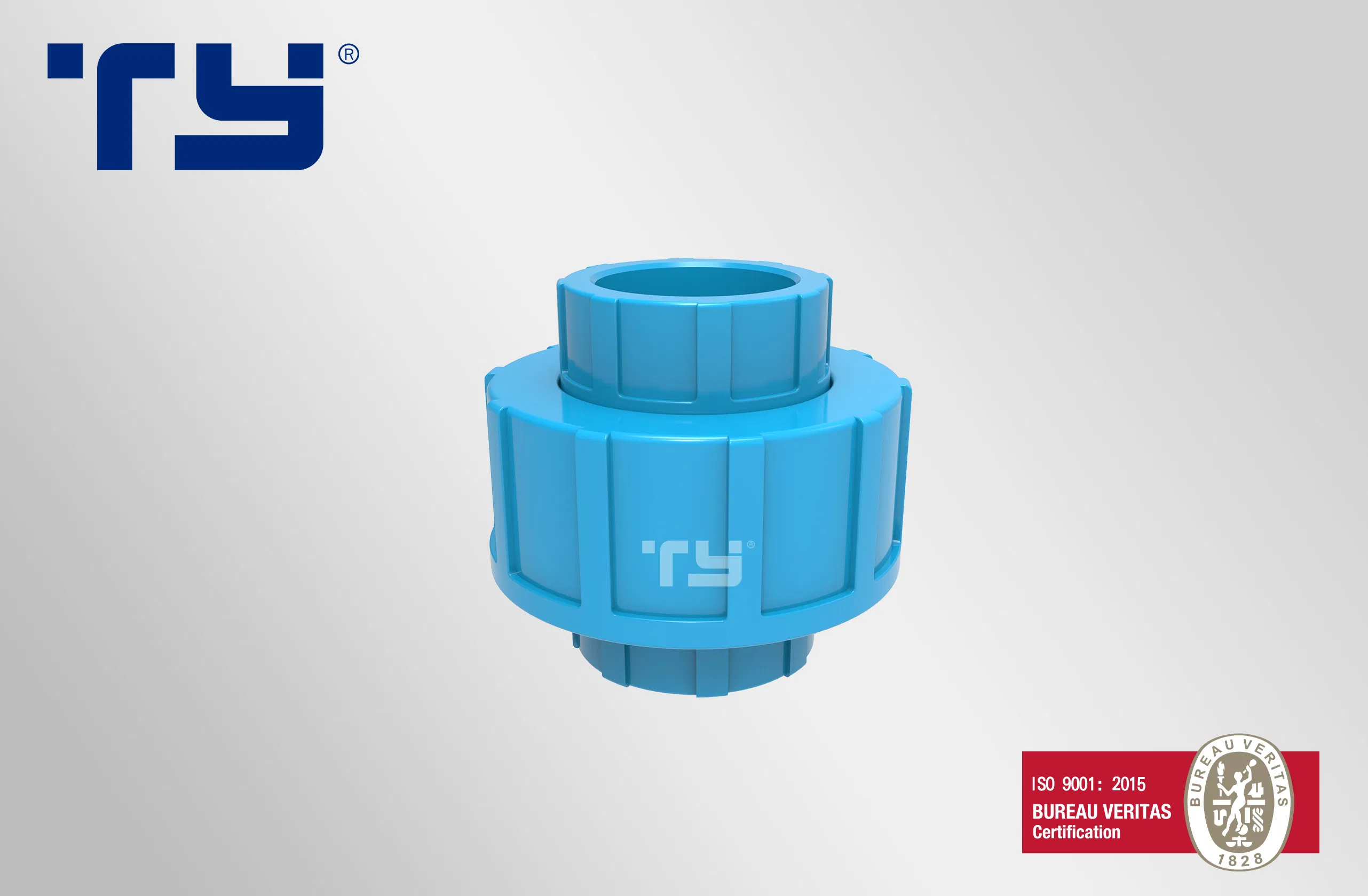 Ty PVC-U Plastic Welded Pressure Pipe Tube Fittings Union NBR5648 Hoffence, Cosmoplas