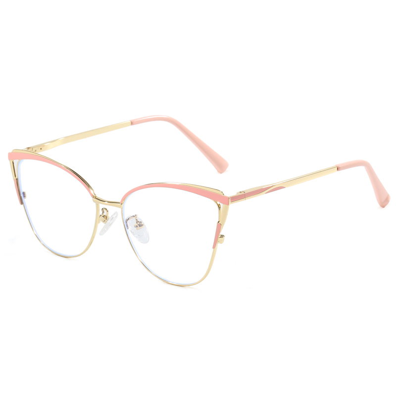 Newest Model Metal Plating Spectacle Spring Hinge Optical Frames for Women