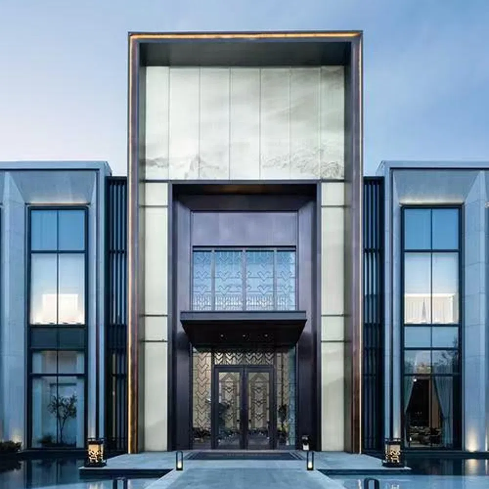 Featuring Super Painting Surface Treatment Glass Building Curtain Wall for Towers