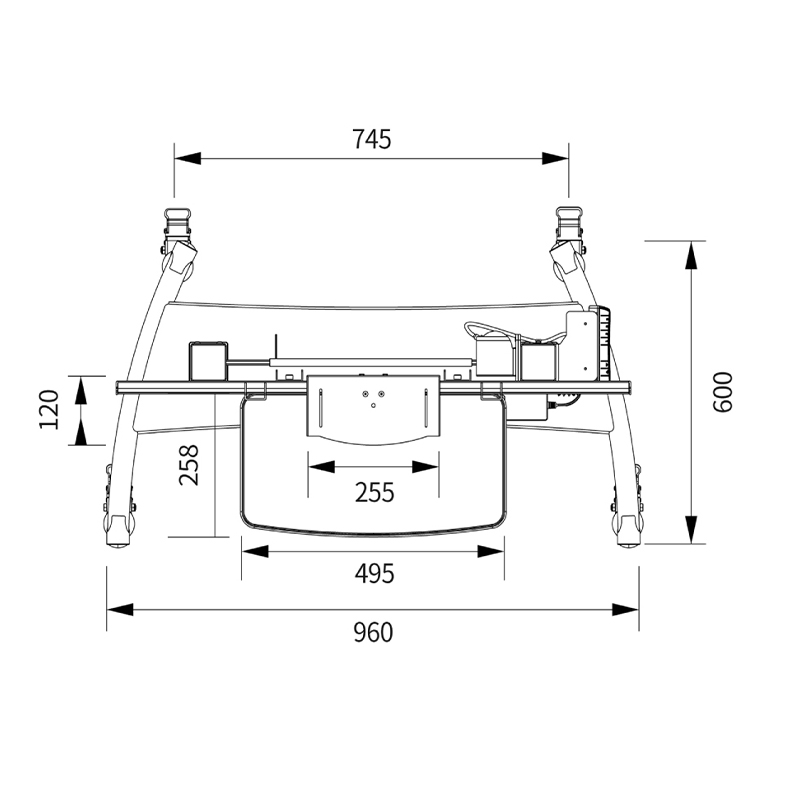 Cheap Electric Motorized TV Lift Most 55-86 Inch Flat Panel Design Compact Electric Motorized LCD Lift Stand with Remote Control for Office School Classroom