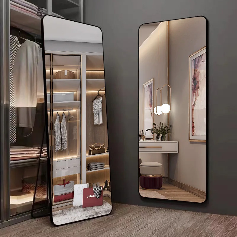 Full Body Mirror Rounded Rectangular Framed Mirror Room Fitting Mirror Can Be Hung Note Choose Frame Colour Broken Compensation