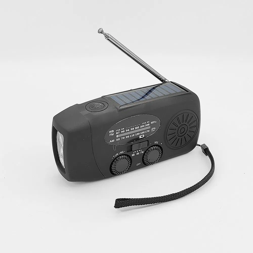 Аварийный солнечный power bank с радио и фонариком