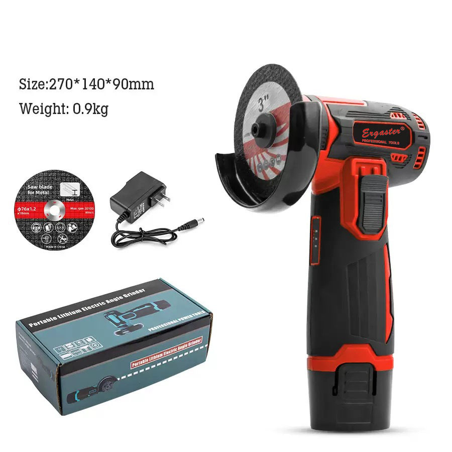 Cordless Mini Angle Grinder Kit Tool for Metal, Wood, Tile, Home & PRO Use
