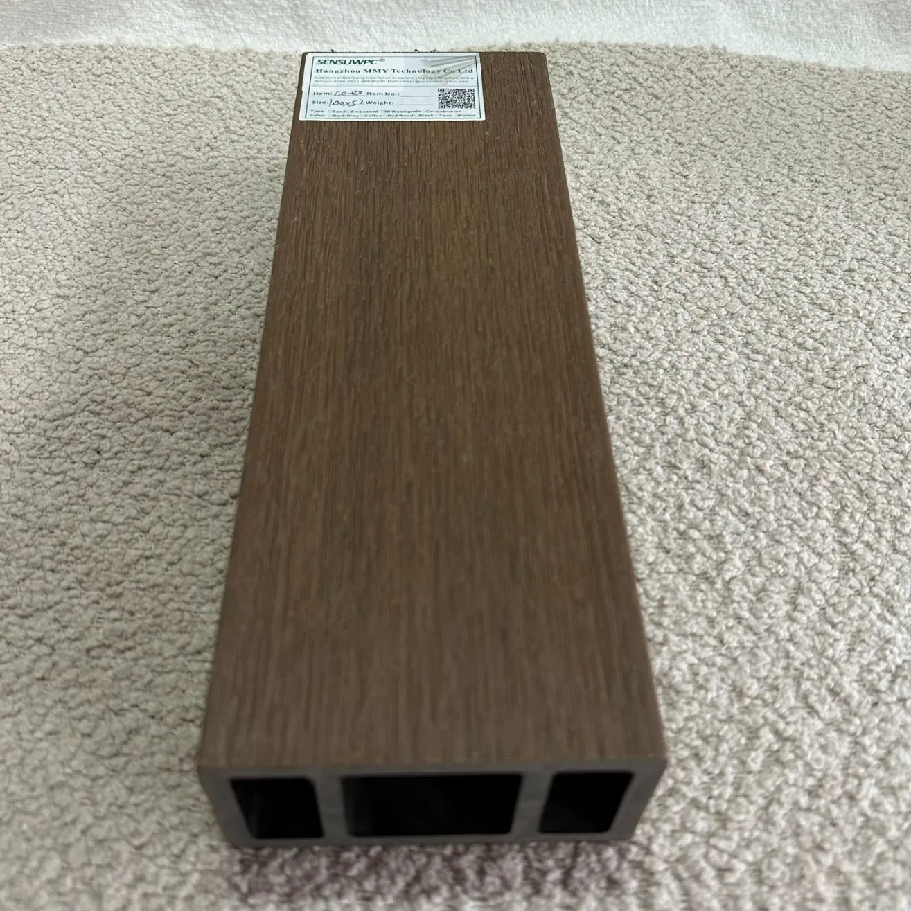 Coastal WPC Louver Blades 100X50mm Salt-Spray Resistant UV-Stabilized Fade-Proof Surface