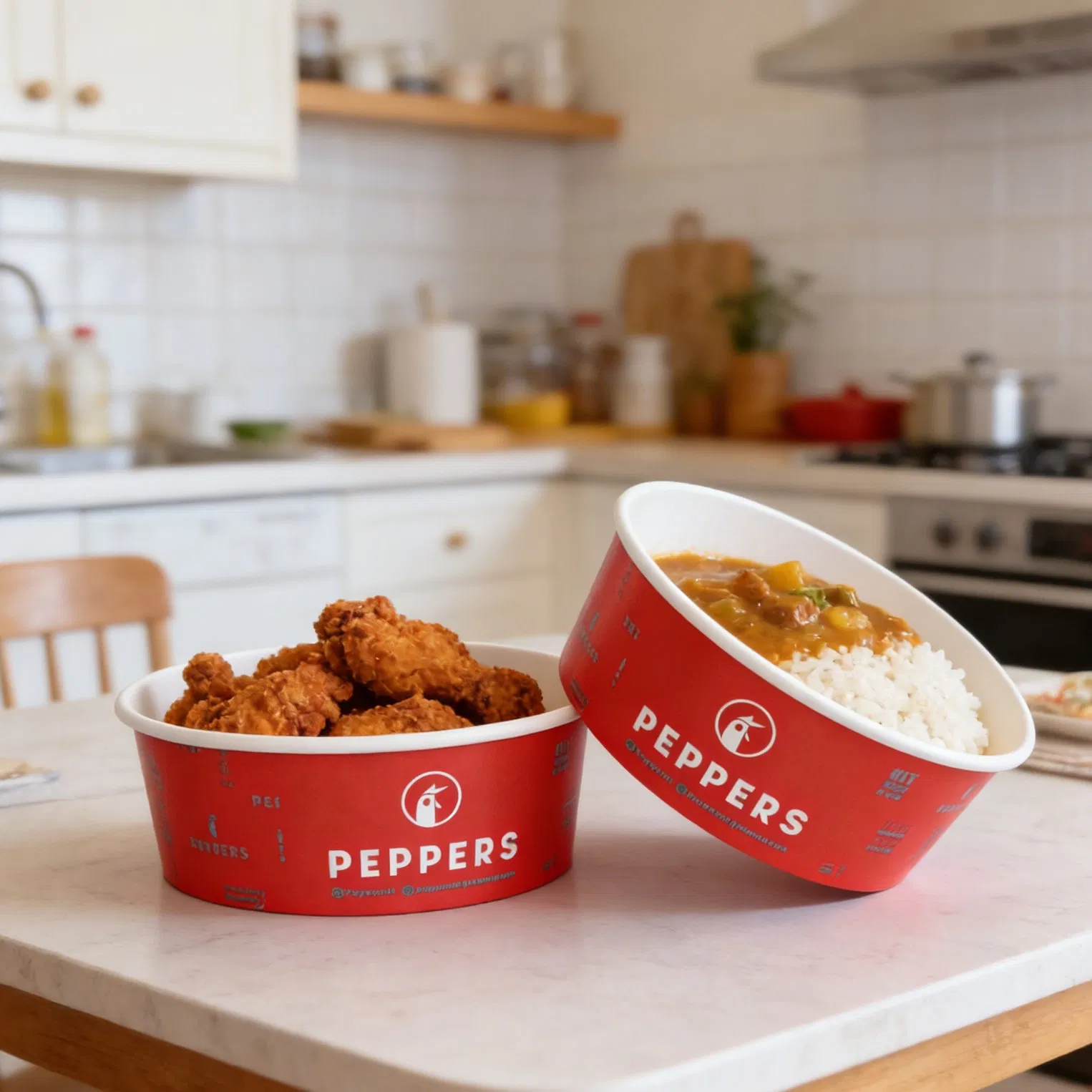 Premium Disposable Eco-Friendly Kraft Paper Salad Bowl for Restaurant