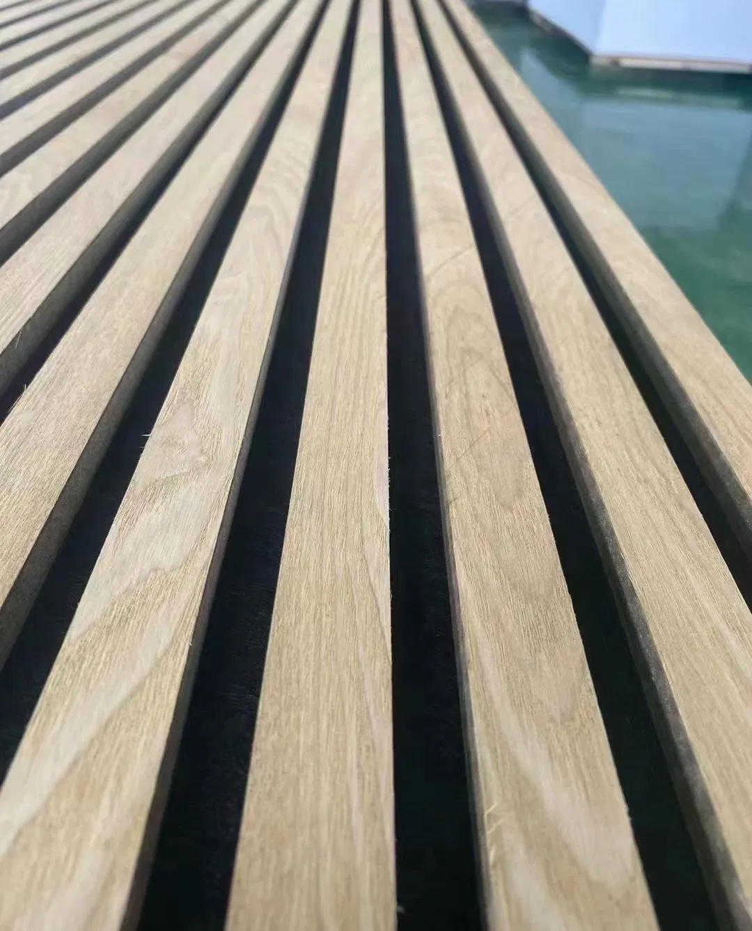 AG. Acoustic Acoustic Pet Felt Ceiling Wood Slats Wall Board with Natural Oak Veneer
