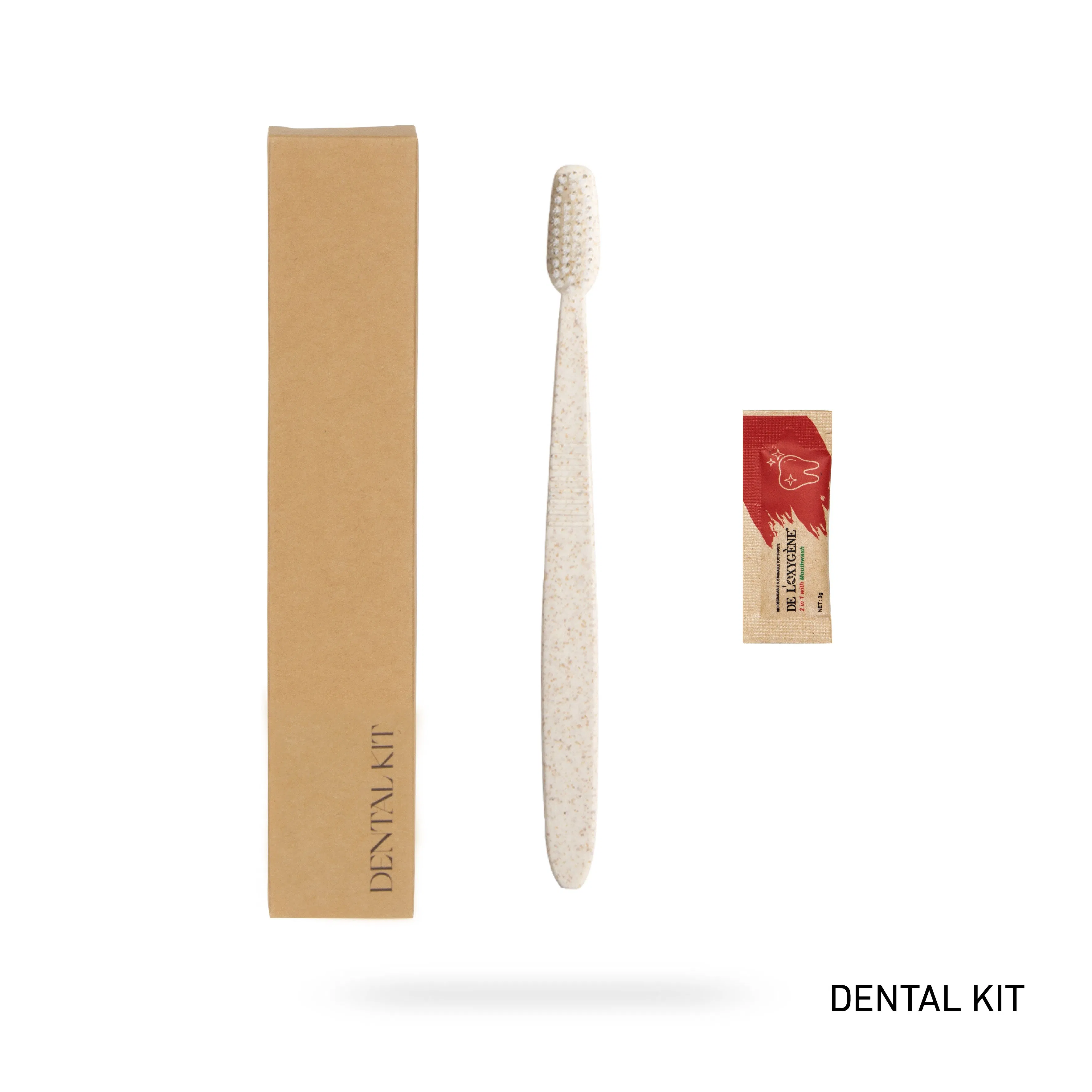 Hotel Bathroom Supplies Dental Kit for Hotel Disposable Toothbrush Toothpaste