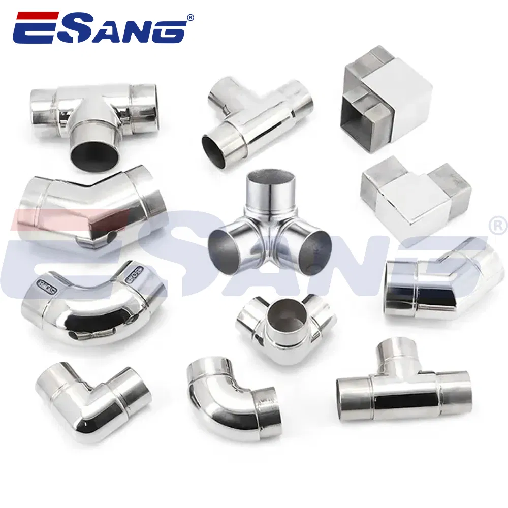 Esang Railing Fittings Adjustable Flexible Stainless Steel Elbow Joint for Handrail