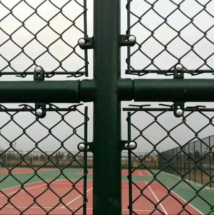 Premium Black PVC Coated Chain Link Fence for Sports