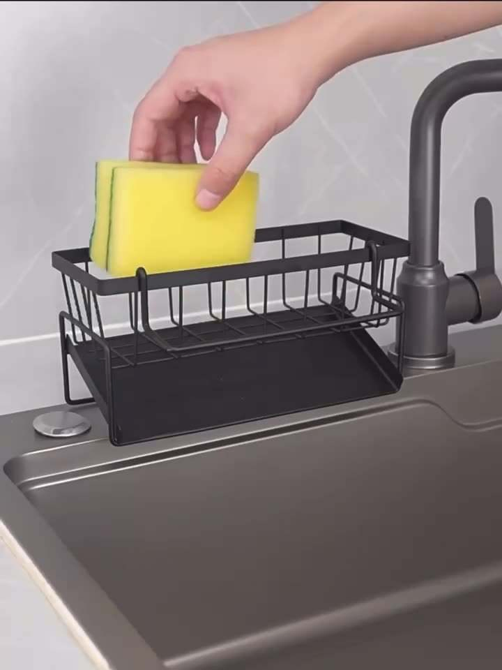 Multi Functional Countertop Household Kitchen Thickened Storage Rack Sponge Rack