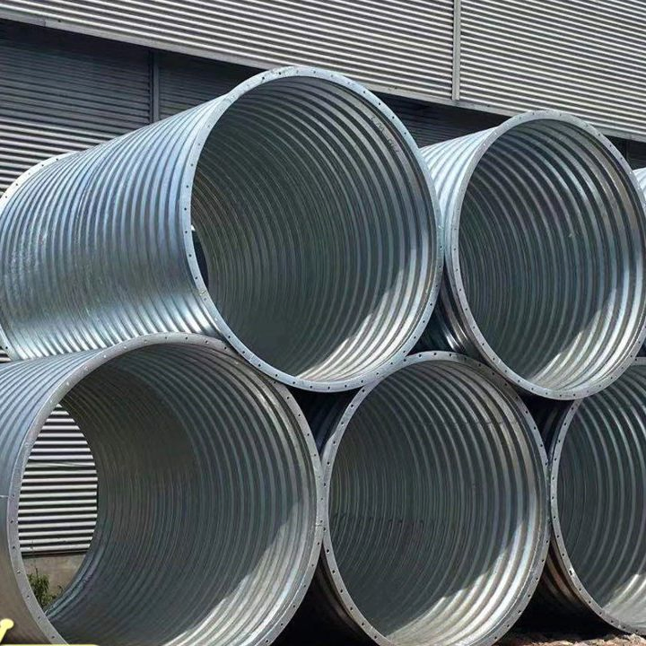 Large Diameter Large Corrugation Size Galvanized Corrugated Metal Pipe