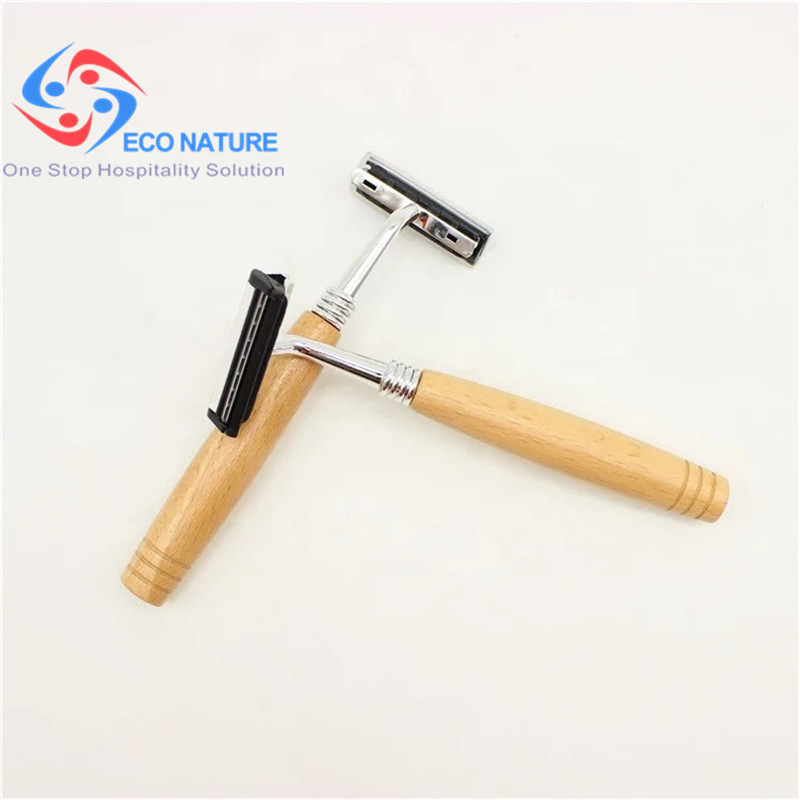 Stainless Steel Hotel Razor & Hotel Shaver & Bamboo Hotel Shaver