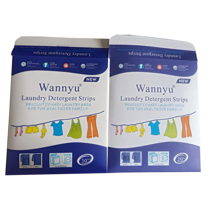 Long Lasting Fragrant Soft Fabric Strong Clean Decontamination Bright Color Clothes No Phosphorus Laundry Detergent Sheet