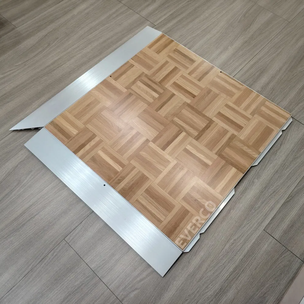 3FT/4FT Oak Wooden Portable Cam-Lock Mobile Dance Floor for Rental Company Hotel Events Flooring