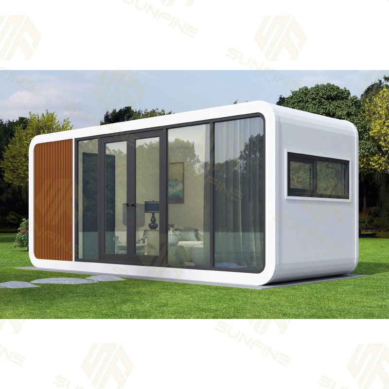 Beach Hotel Homestay Prefabricated Space Modular Apple Cabin Container House